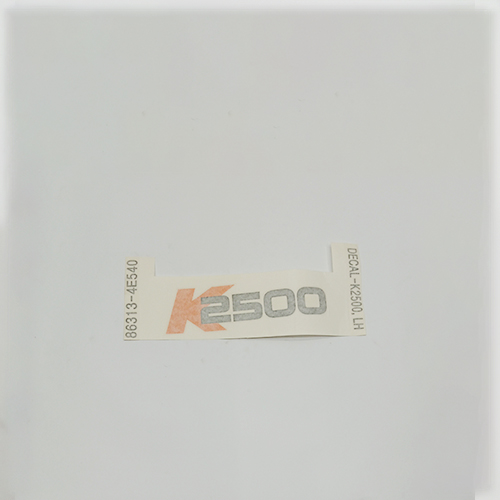 Adesivo k2500 porta lado esquerdo bongo 2006 a 2021